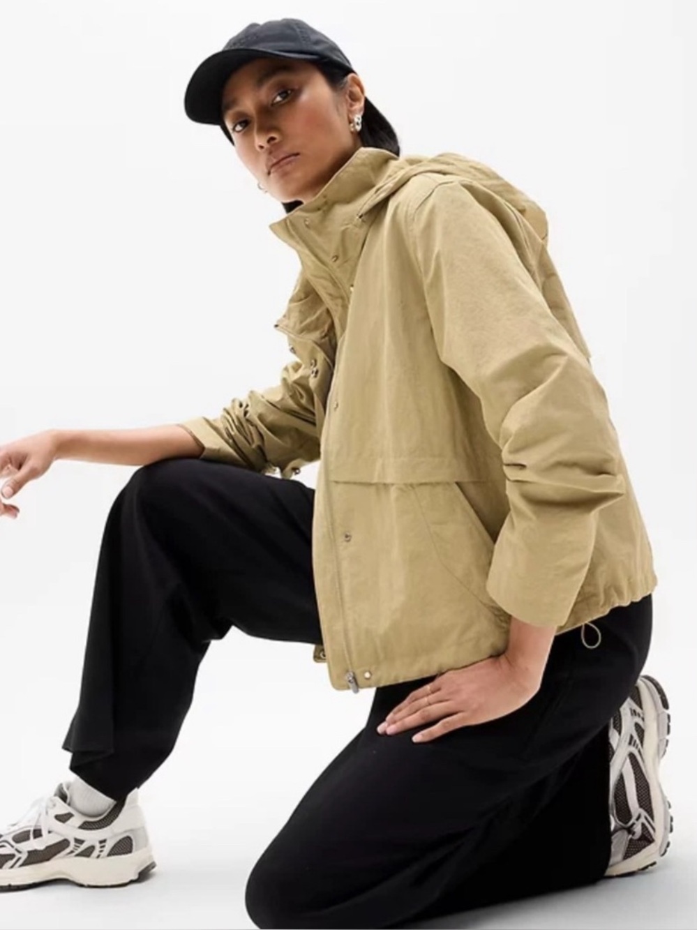 Athleta EVERYWHERE Jacket -Water Resistant, Breathable- FLAX - Perfect Fall (M)